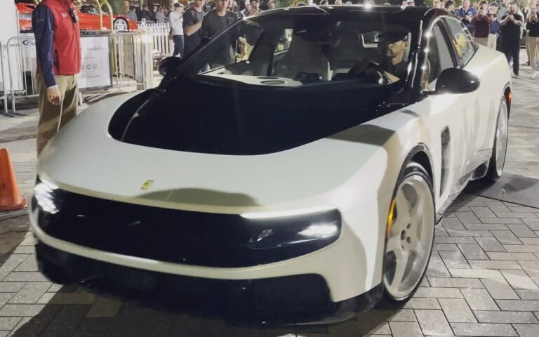 Ferrari Luce Chassis 0 on display at the RM Sotheby's auction in Monterey, California, in August 2026