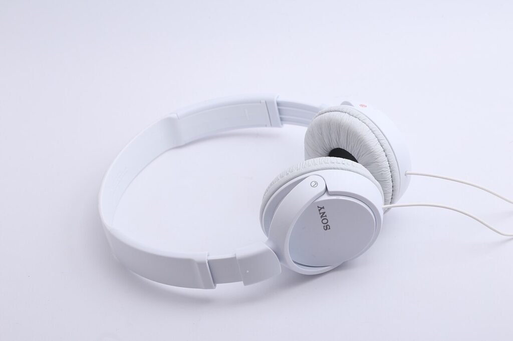 Sony headphones (an earlier on-ear model)