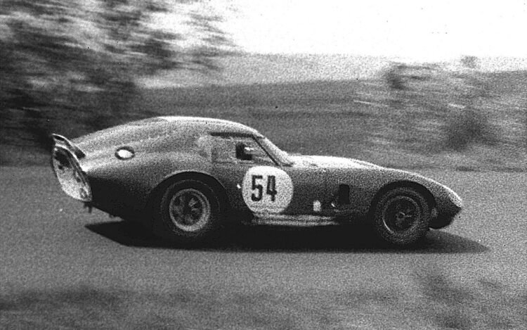 Shelby Daytona Coupe racing at the Nurburgring 1000km on 23 May 1965